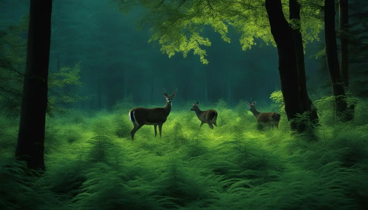 can deer see infrared light