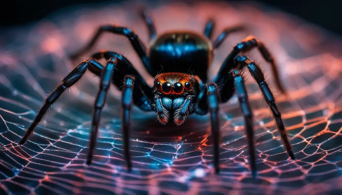 can spiders see infrared