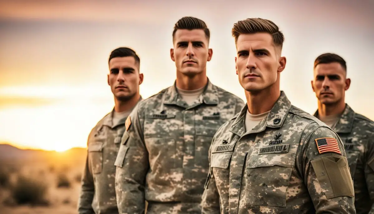 army haircut men
