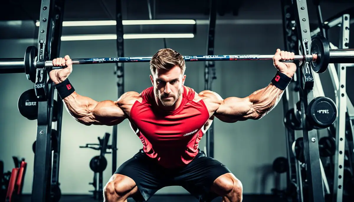 Squat Bar with Handles Guide Enhancing Workouts Infrared for Health